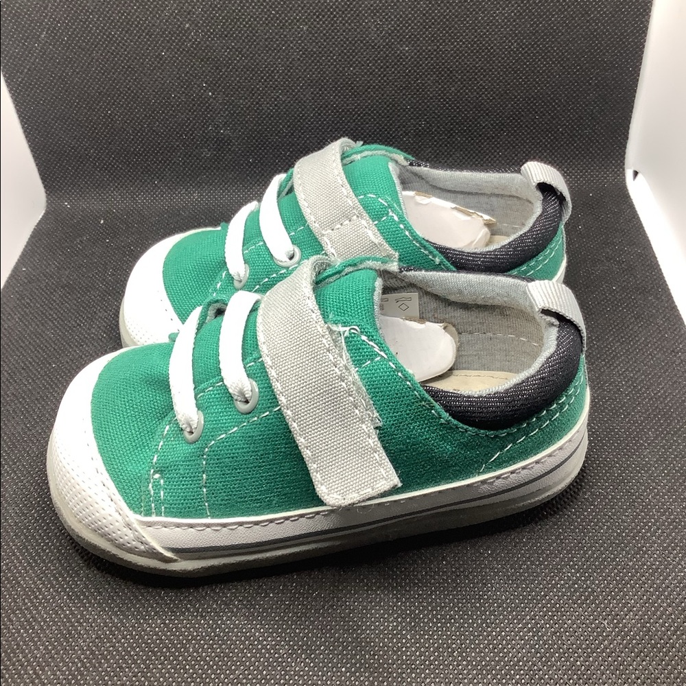 See Kai Run - Stevie II Green/Gray Baby Sneakers